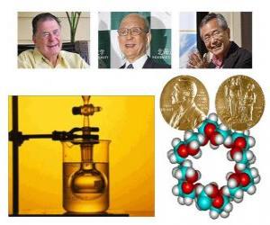 yapboz Kimya 2010 yılında Nobel Ödülü - Richard Heck, Eiichi Negishi ve Suzuki Akira -
